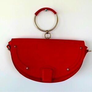 Red Purse with Ring Handle